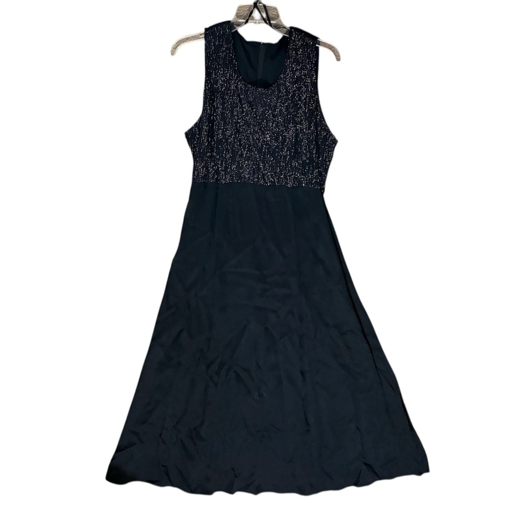 Vintage 90’s Black Metallic Bodice Maxi Holiday/Party Dress NWT - Picture 3 of 8